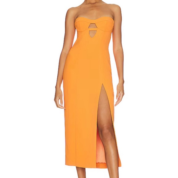 Bardot Brisa Dress in Orange - NWT 🍊✨ - Picture 1 of 7
